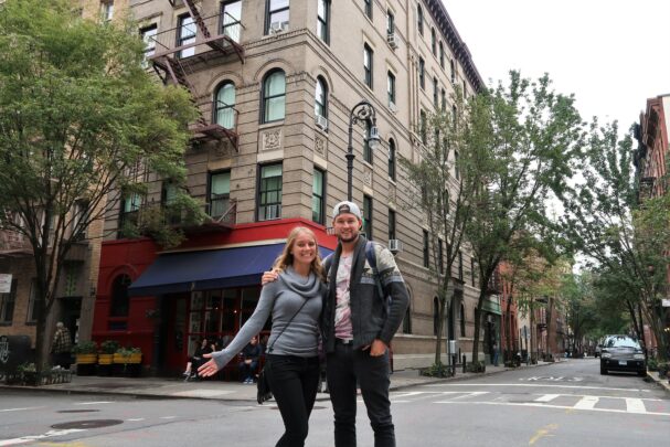 The Friends apartment building in New York