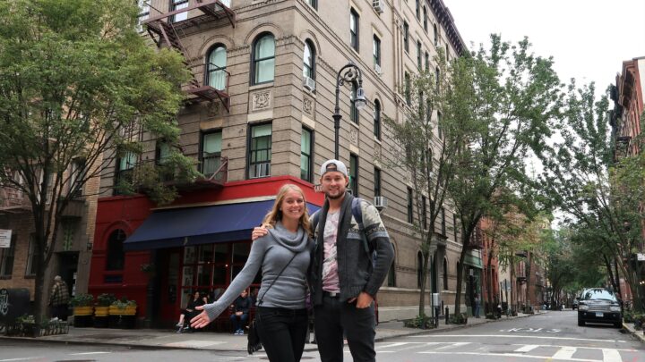 The Friends apartment building in New York